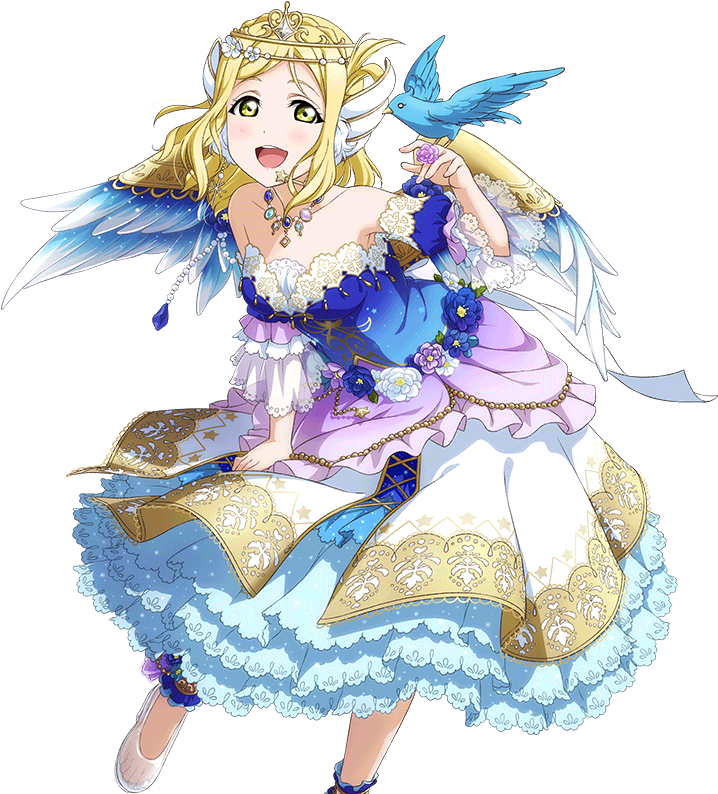 Animated Angelic Princesswith Bluebird