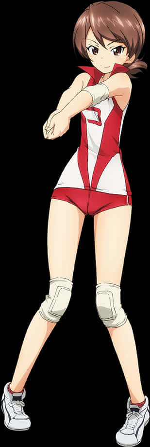 Animated Athletic Girl Character