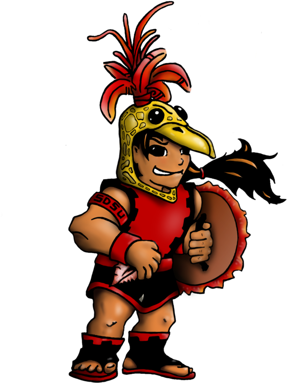 Animated Aztec Warrior Cartoon