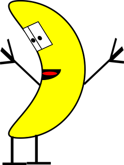 Animated Banana Character