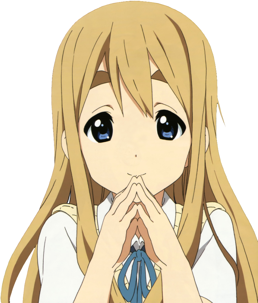 Animated Blonde Girl Praying Pose