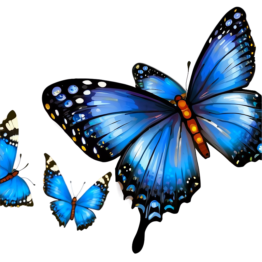 Animated Blue Butterflies Png Mun19