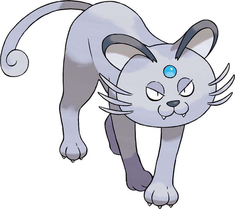 Animated Blue Gem Cat Pokemon