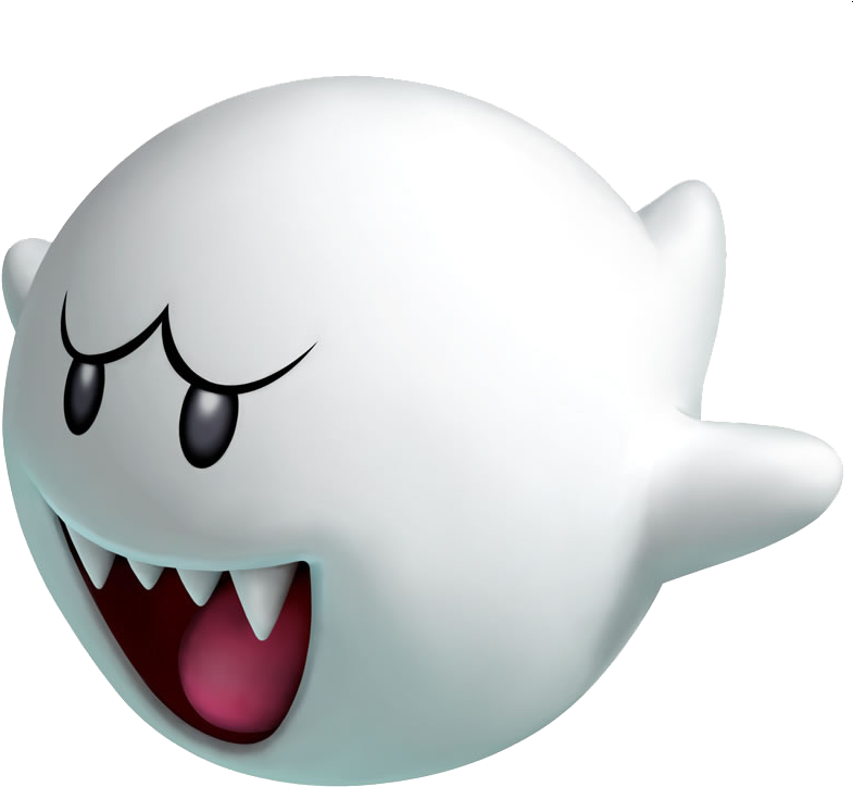 Animated Boo Ghost Character