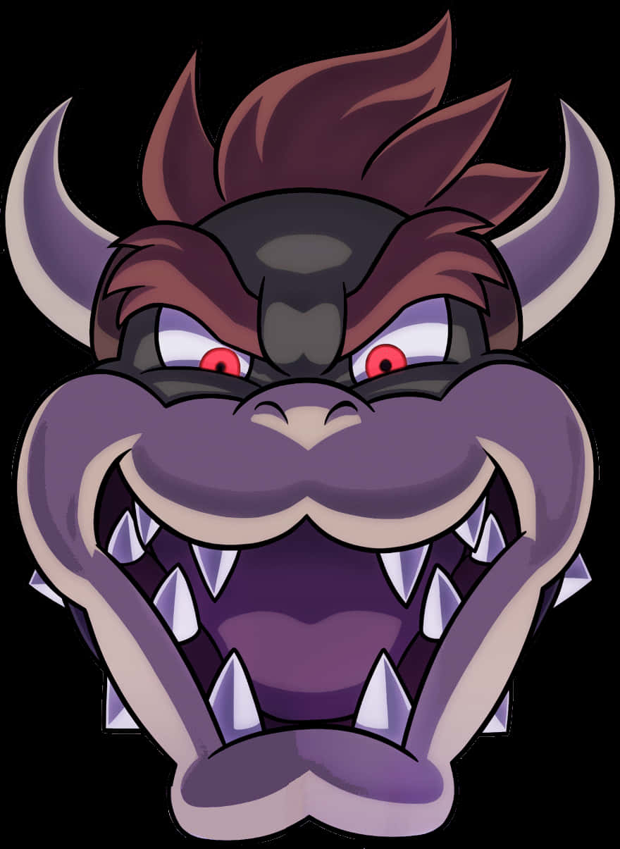 Animated Bowser Face Artwork