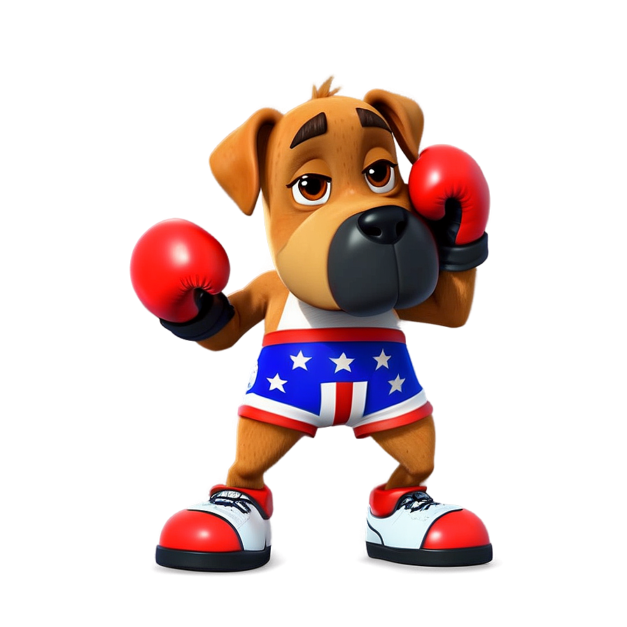 Animated Boxer Character Png Fmu