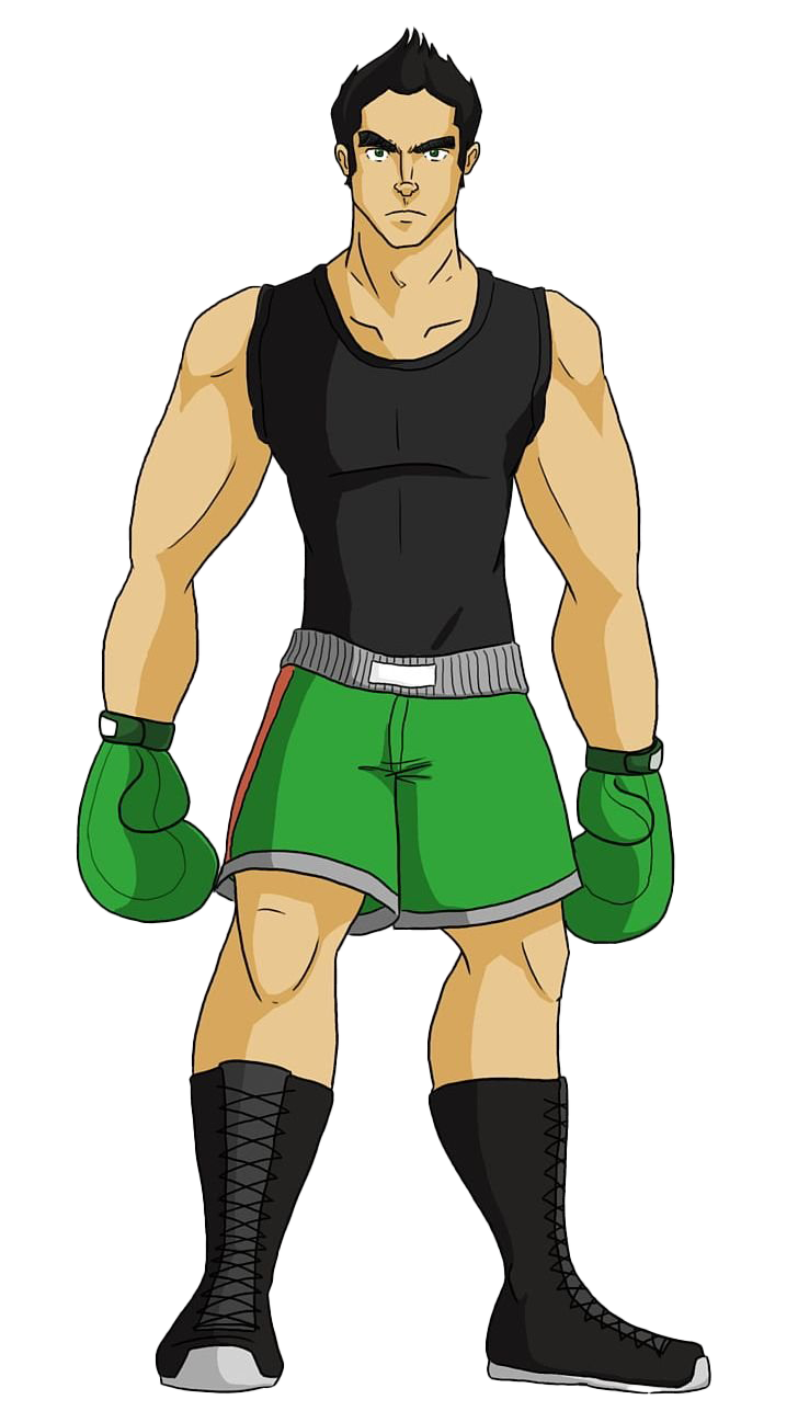 Animated Boxer Standing Pose