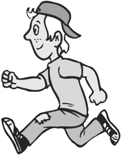 Animated Boy Running