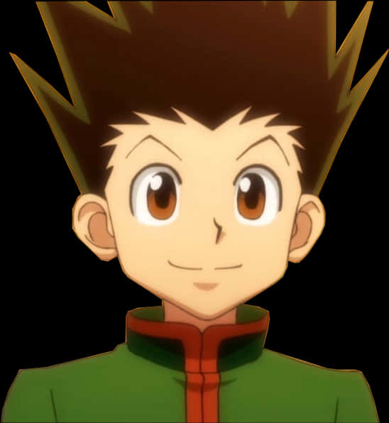 Animated Boy With Spiky Hair