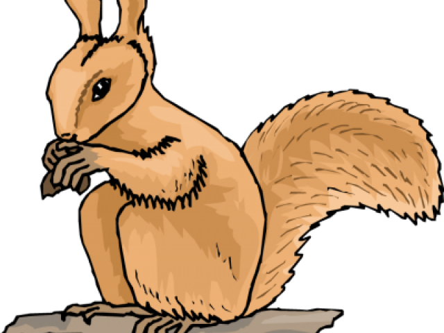 Animated Brown Squirrel Eating