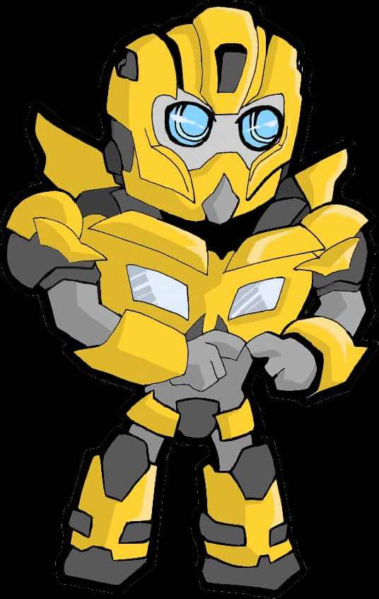 Animated Bumblebee Character Illustration