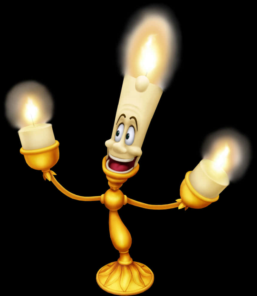 Animated Candelabra Character