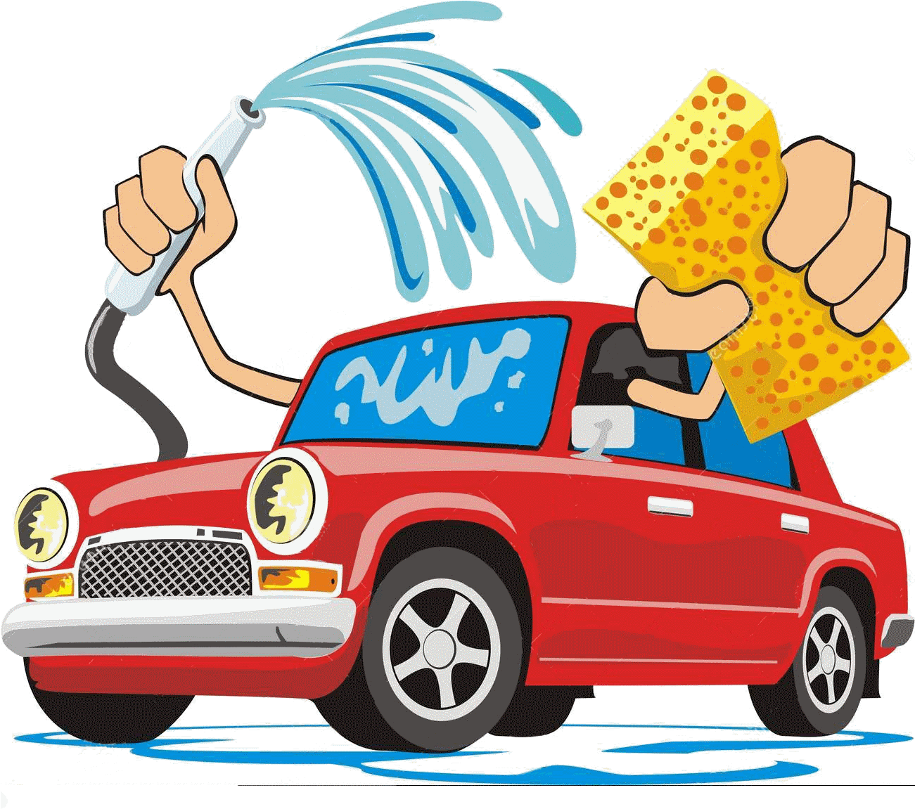 Animated Car Wash Illustration