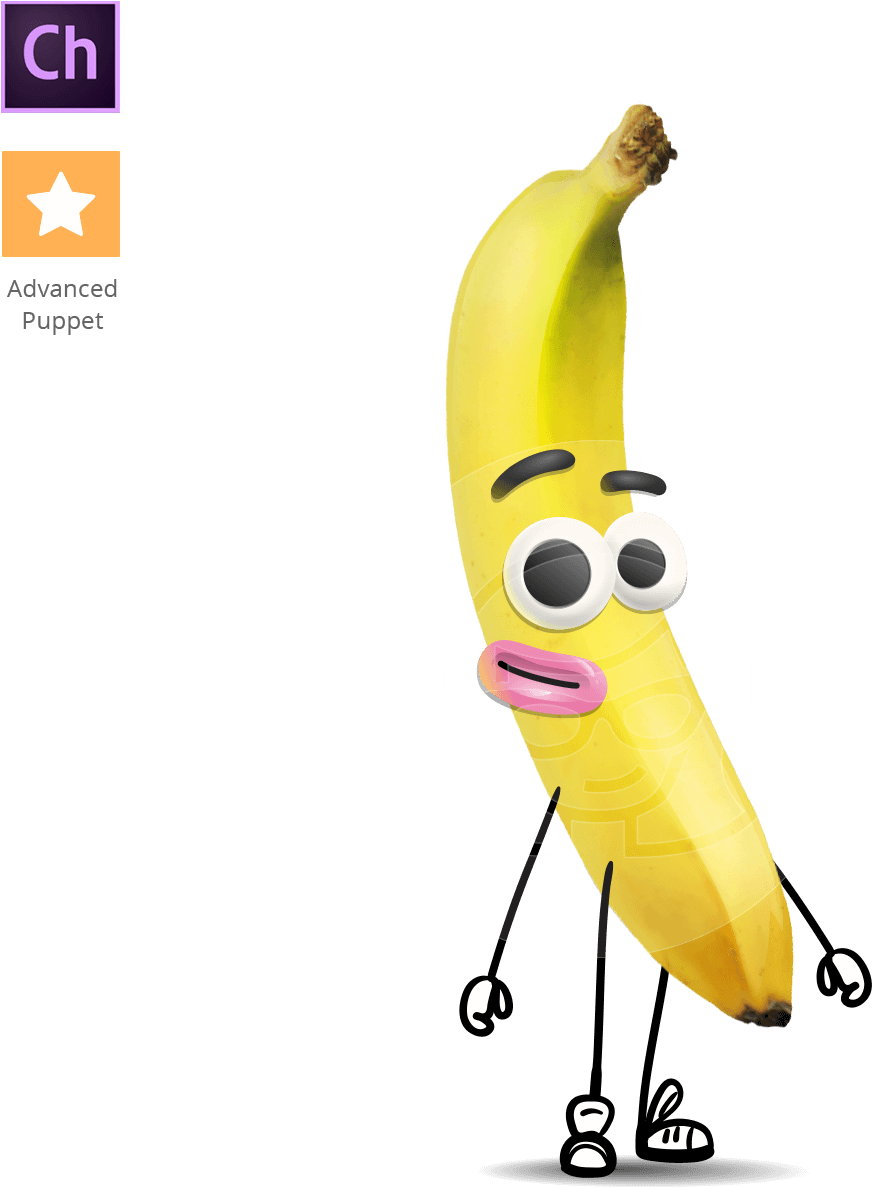 Animated Character Banana