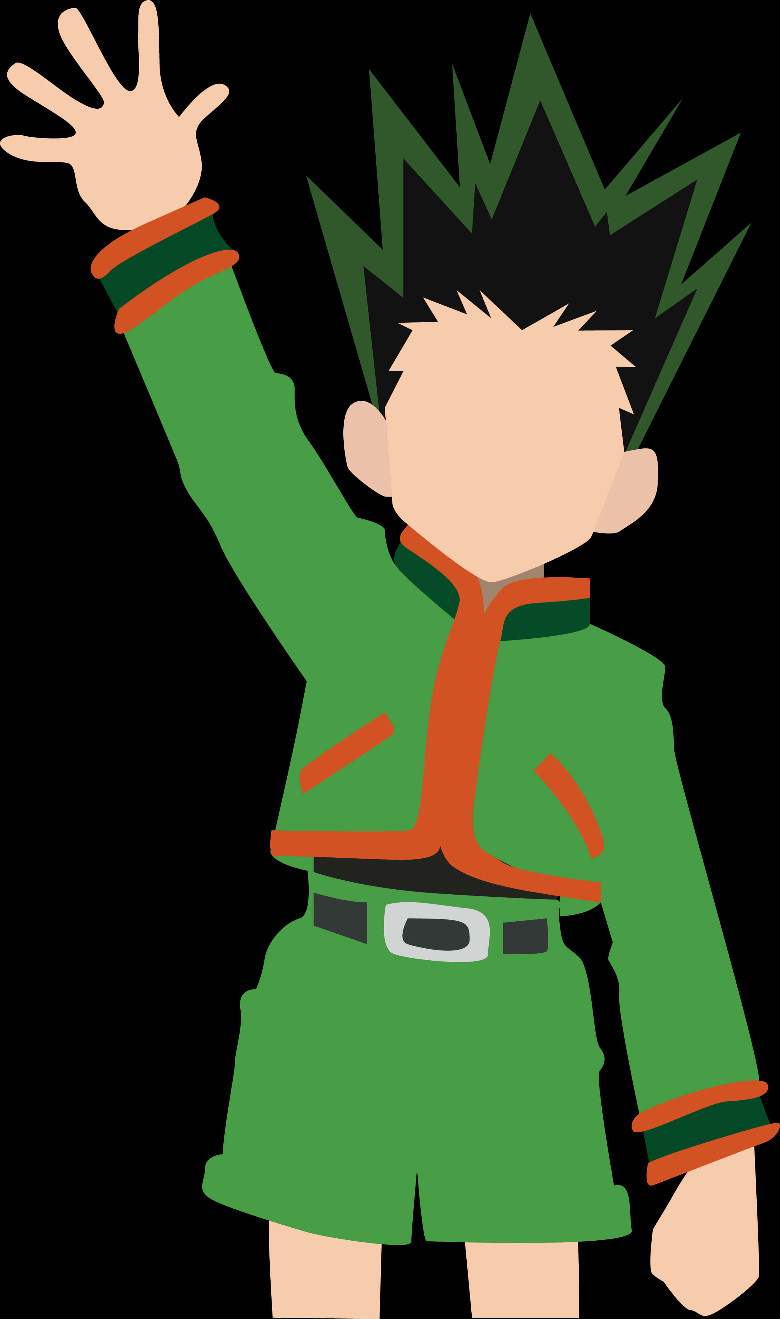 Animated Character Gon Waving Hand