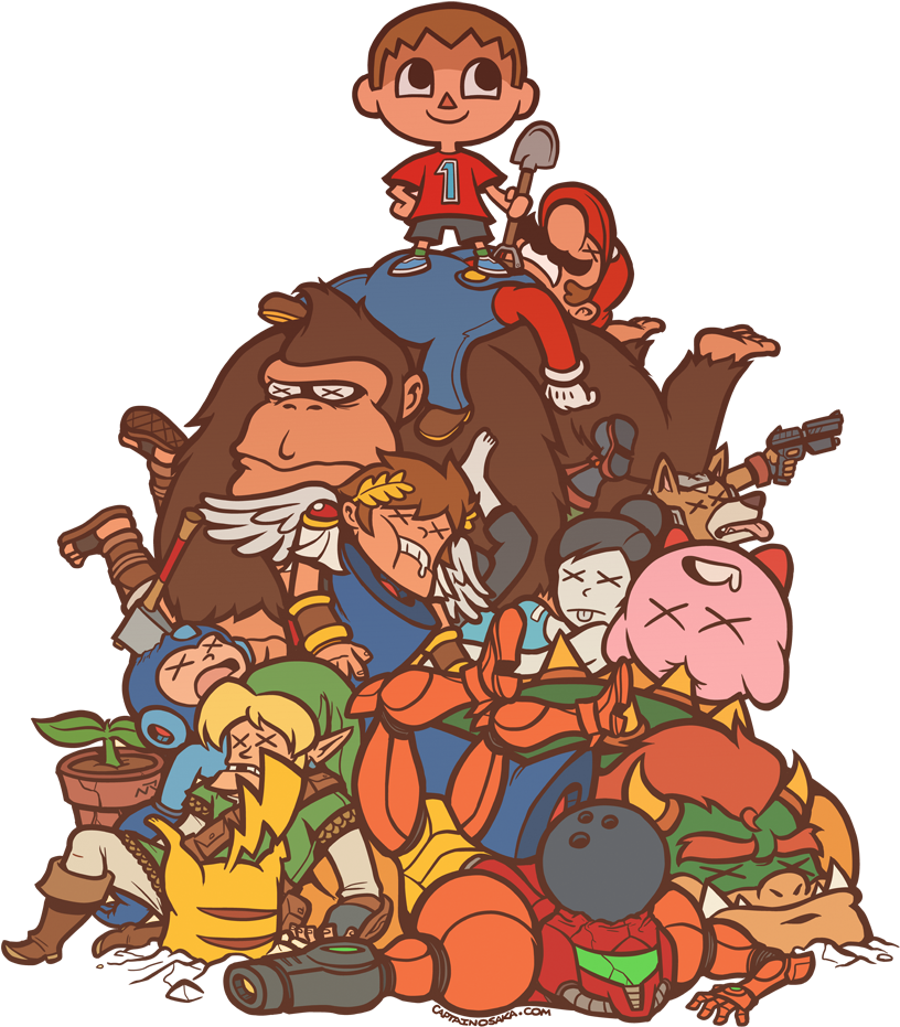 Animated Character Victory Pile Up