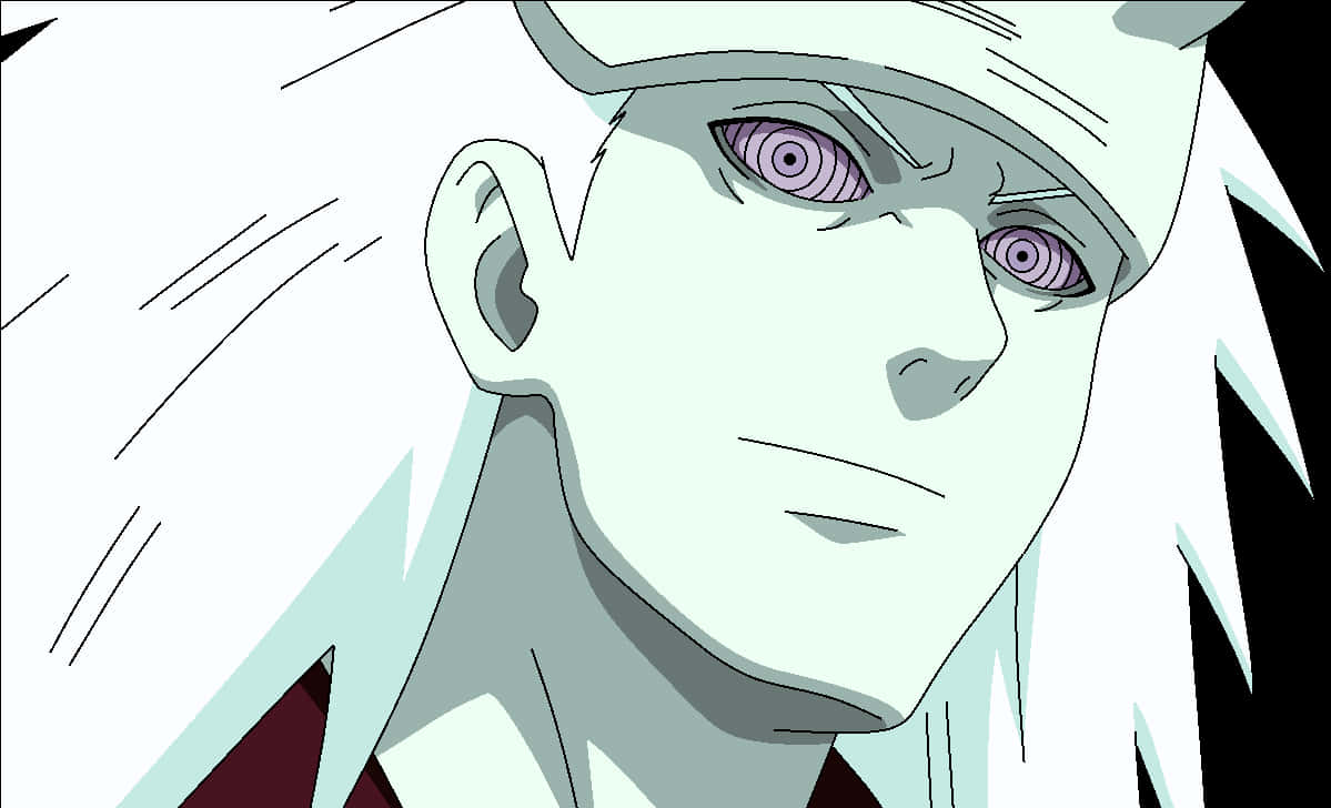 Animated Character With Rinnegan Eyes