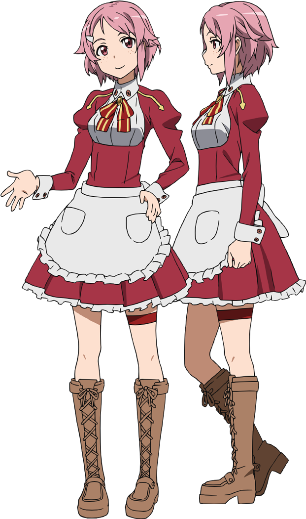 Animated Characterin Redand White Outfit