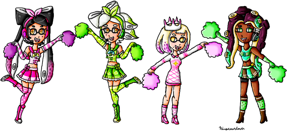 Animated_ Cheerleader_ Characters