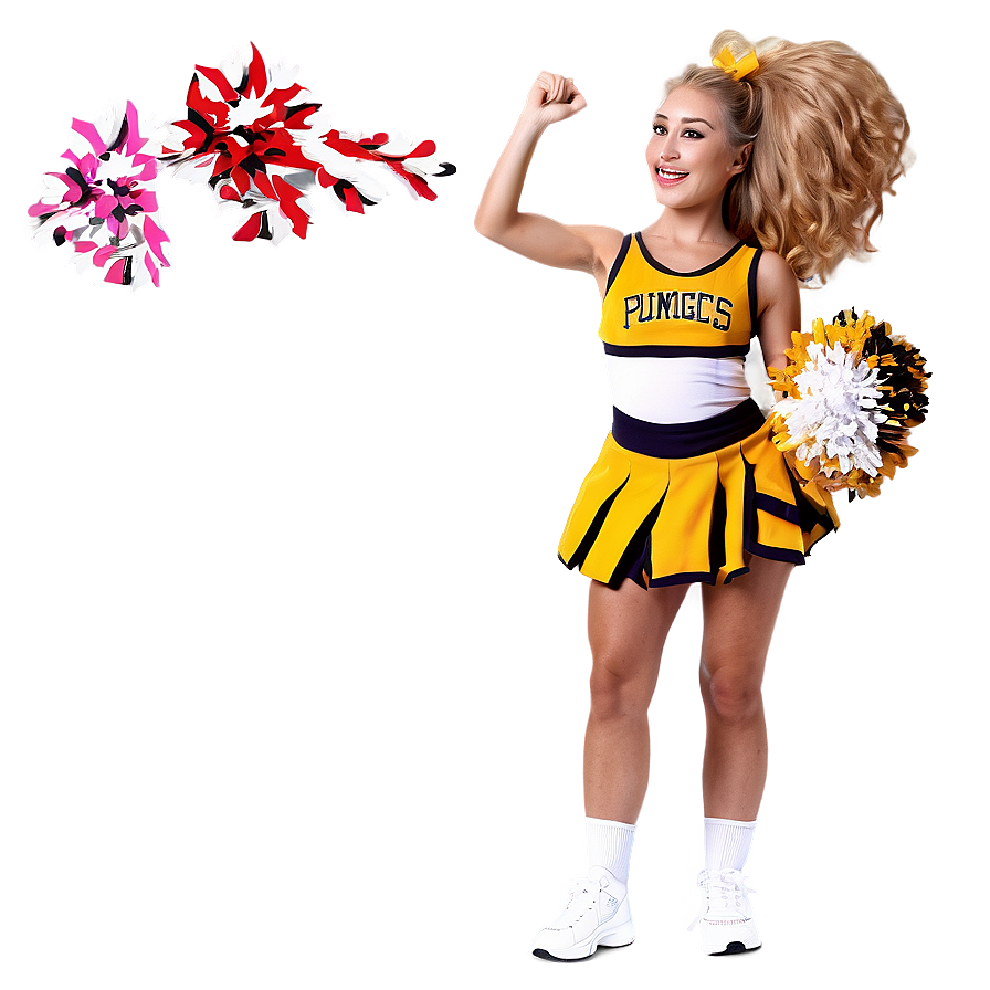 Animated Cheerleader Wave Png 05252024