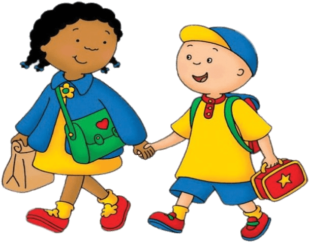 Animated Children Walking Handin Hand