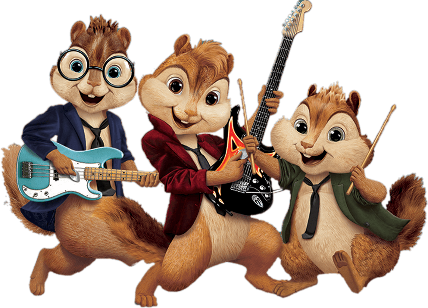 Animated Chipmunk Band