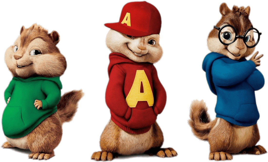 Animated_ Chipmunks_ Posing