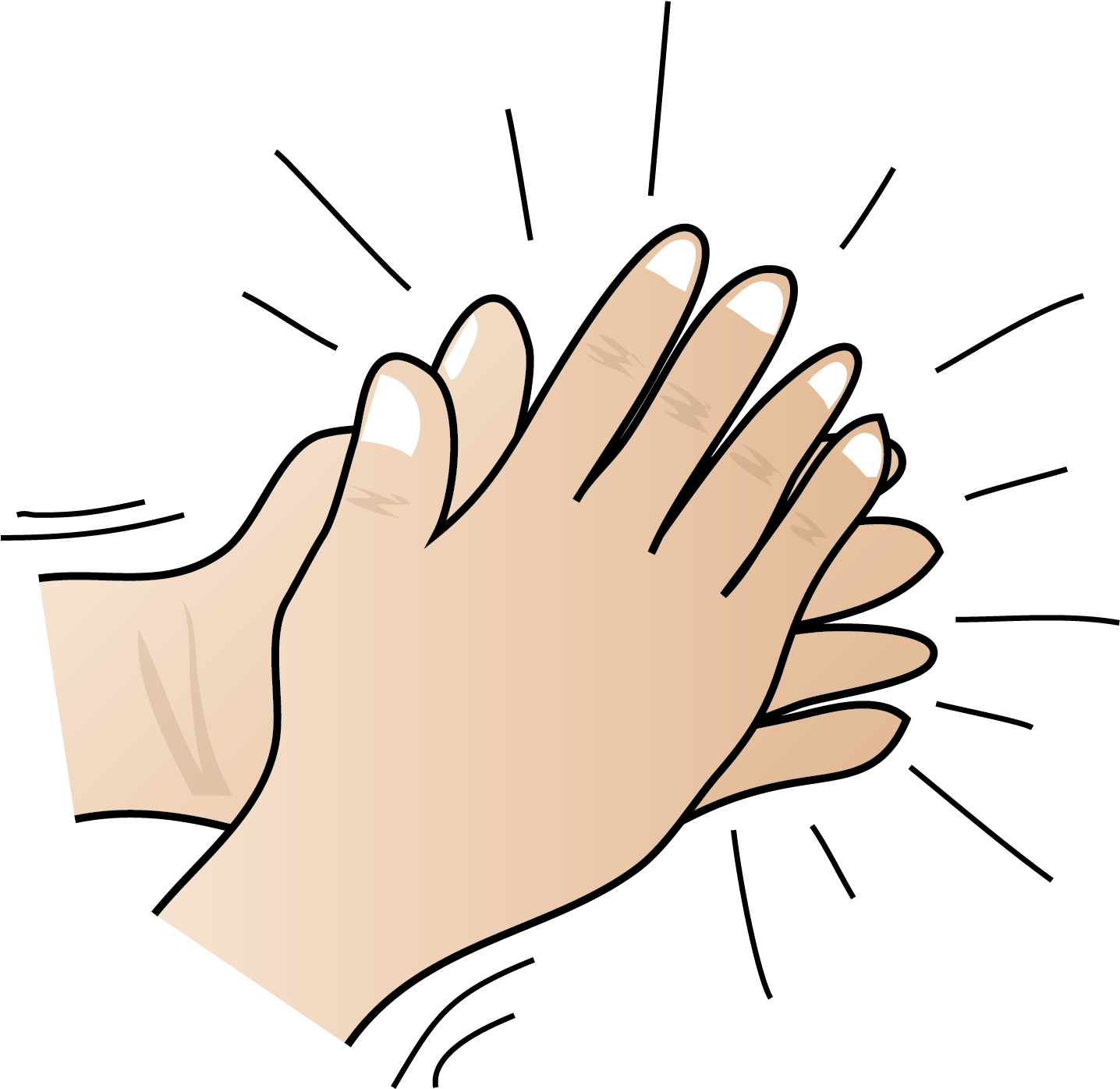 Animated Clapping Hands Illustration