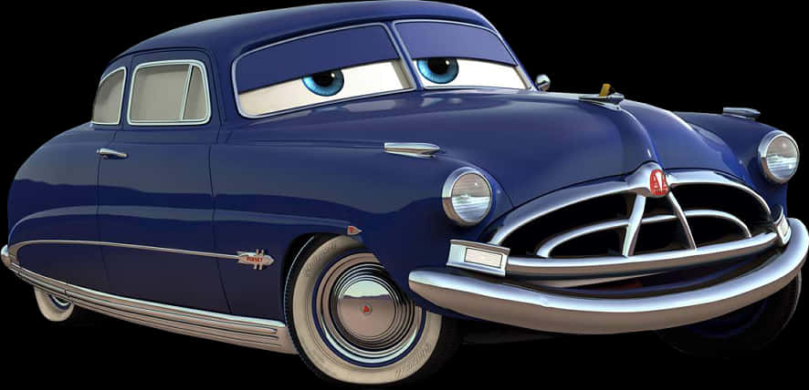 Animated Classic Car Character