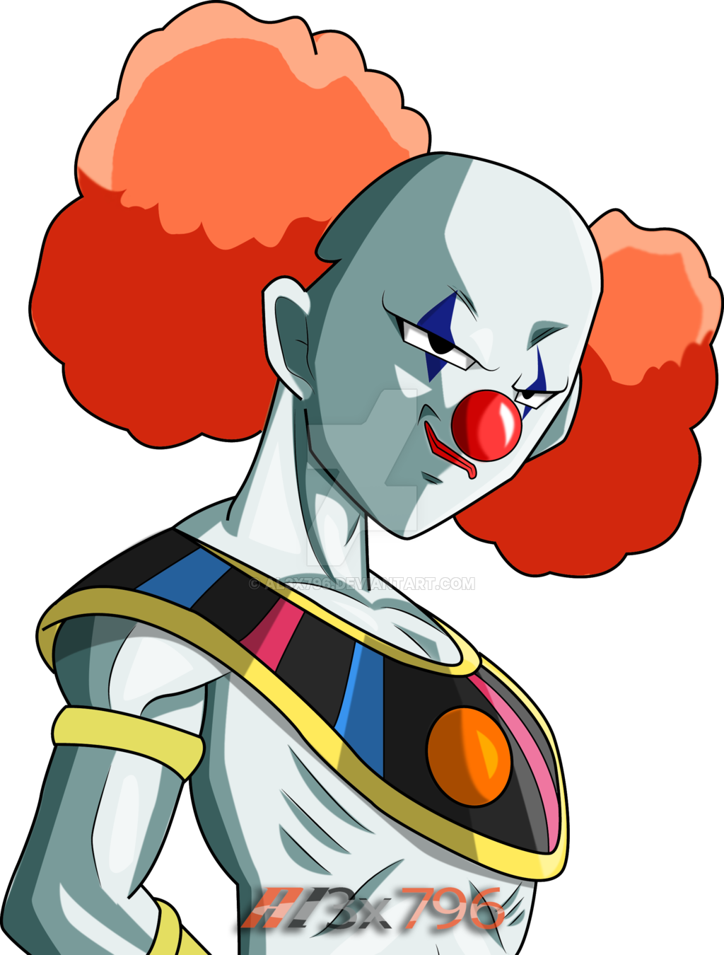 Animated Clown Villain Character