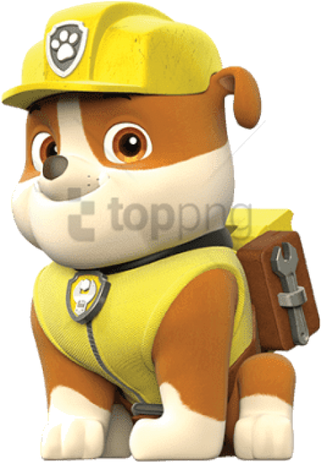 Animated Construction Pup Character