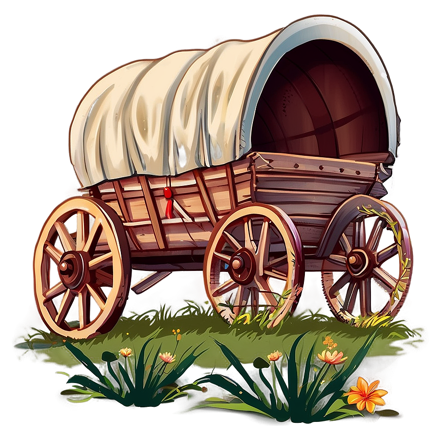 Animated Covered Wagon Clipart Png 06292024