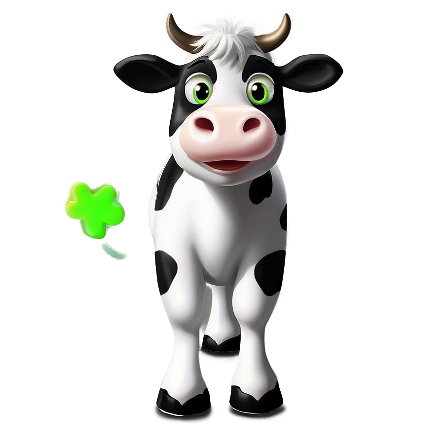 Animated Cow Character Clipart Png 06272024