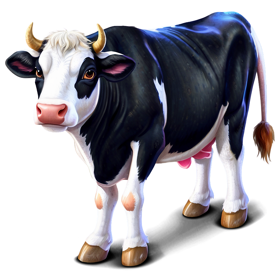 Animated Cow Character Clipart Png Ayu