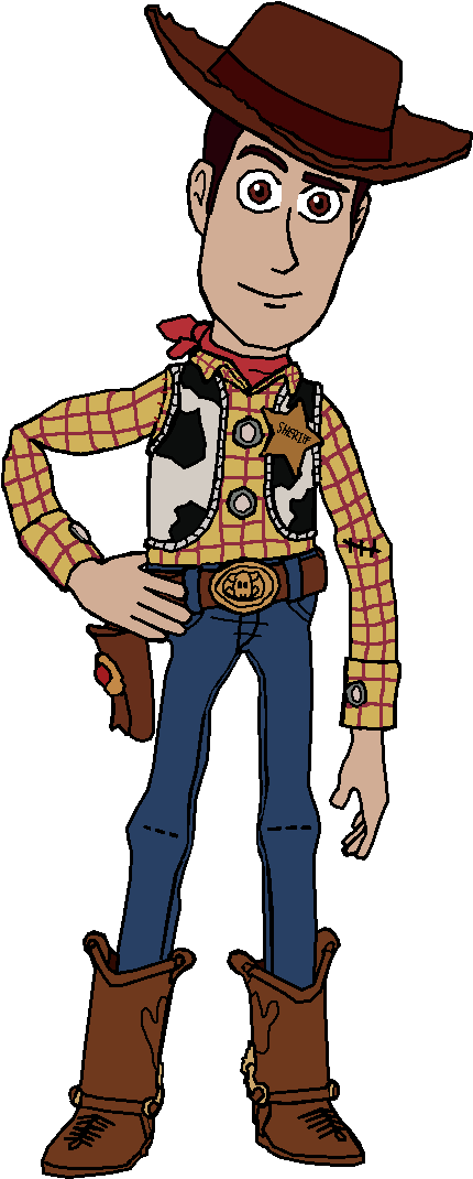 Animated Cowboy Character Standing