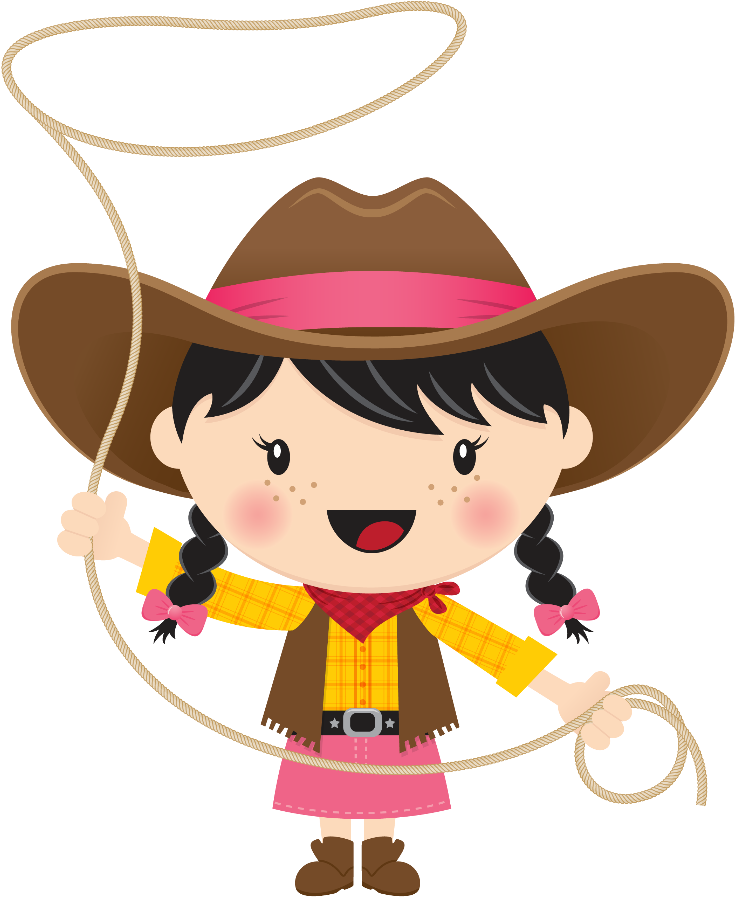 Animated Cowgirl With Lasso.png