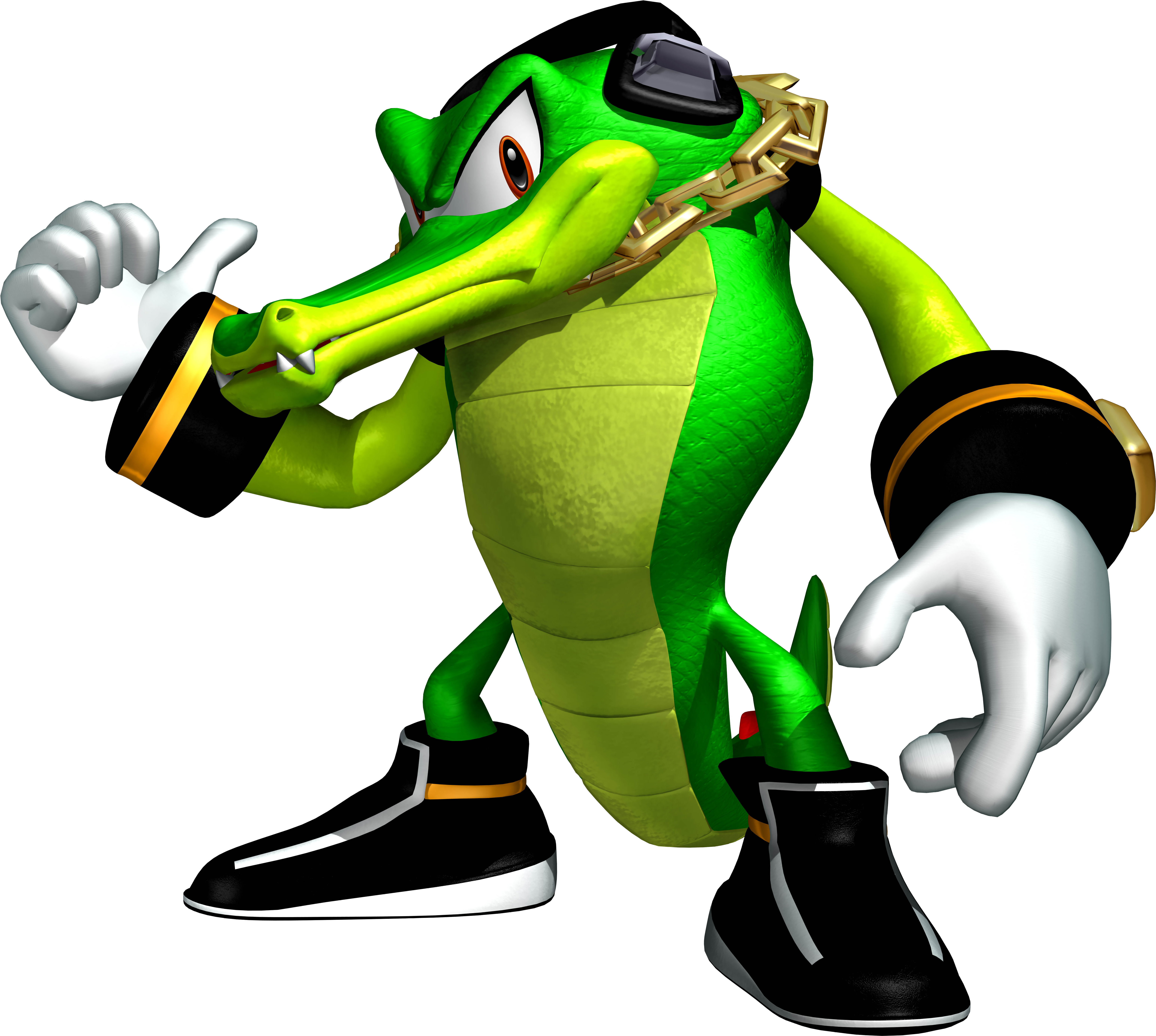 Animated Crocodile Character Thumbs Up