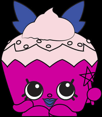 Animated Cupcake Character