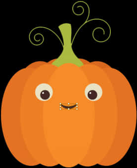 Animated Cute Pumpkin Face