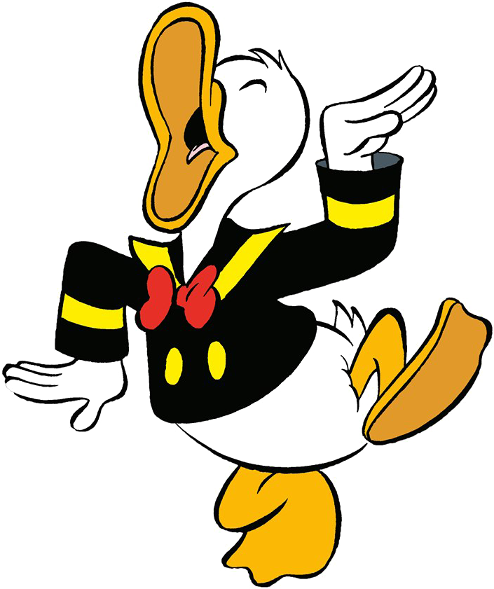 Animated Duck Dancing Illustration