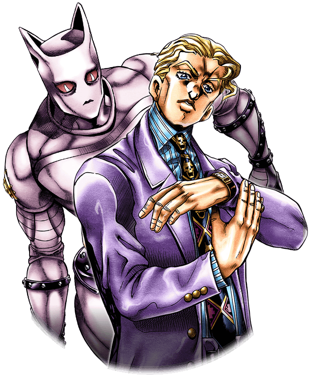 Animated Duo Purple Suitand Stand