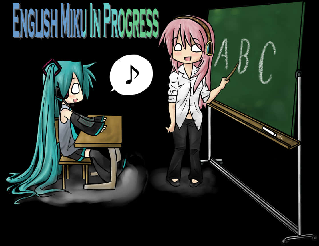 Animated English Classroom Scene