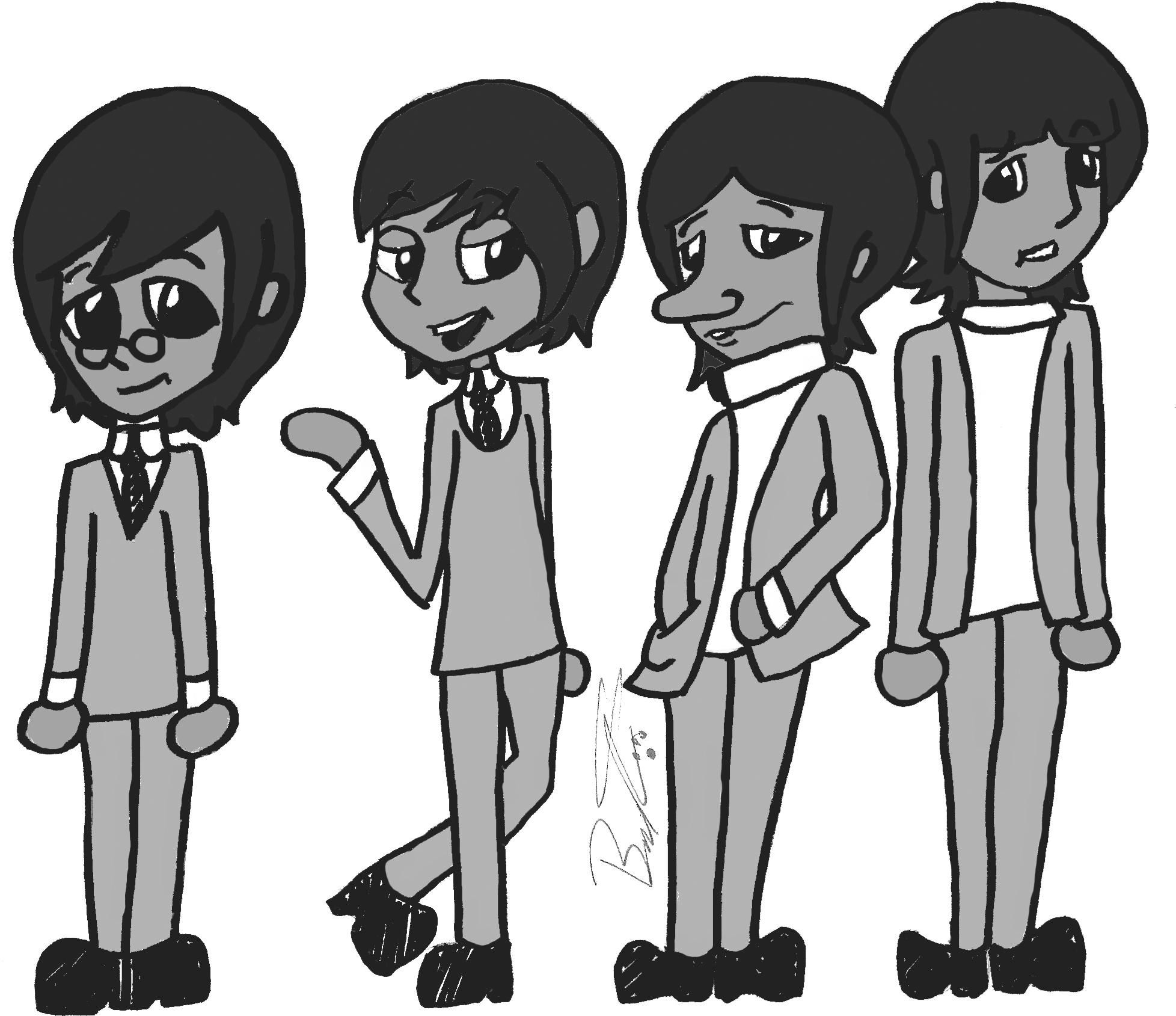 Animated_ Fab_ Four_ Cartoon_ Style