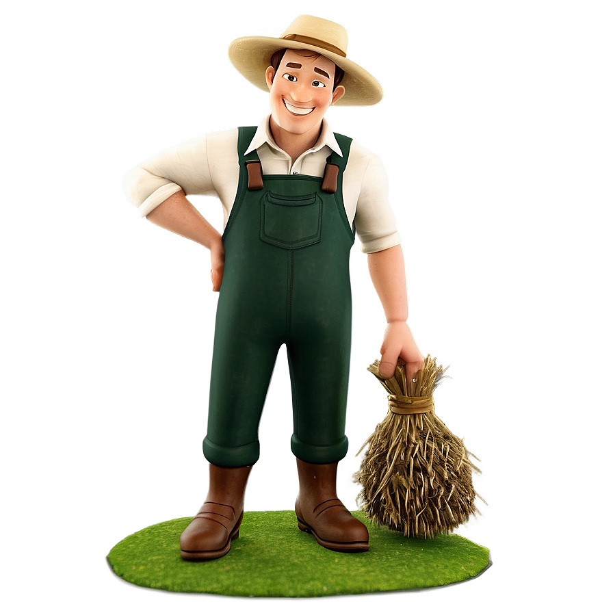 Animated Farmer Figure Png 05242024