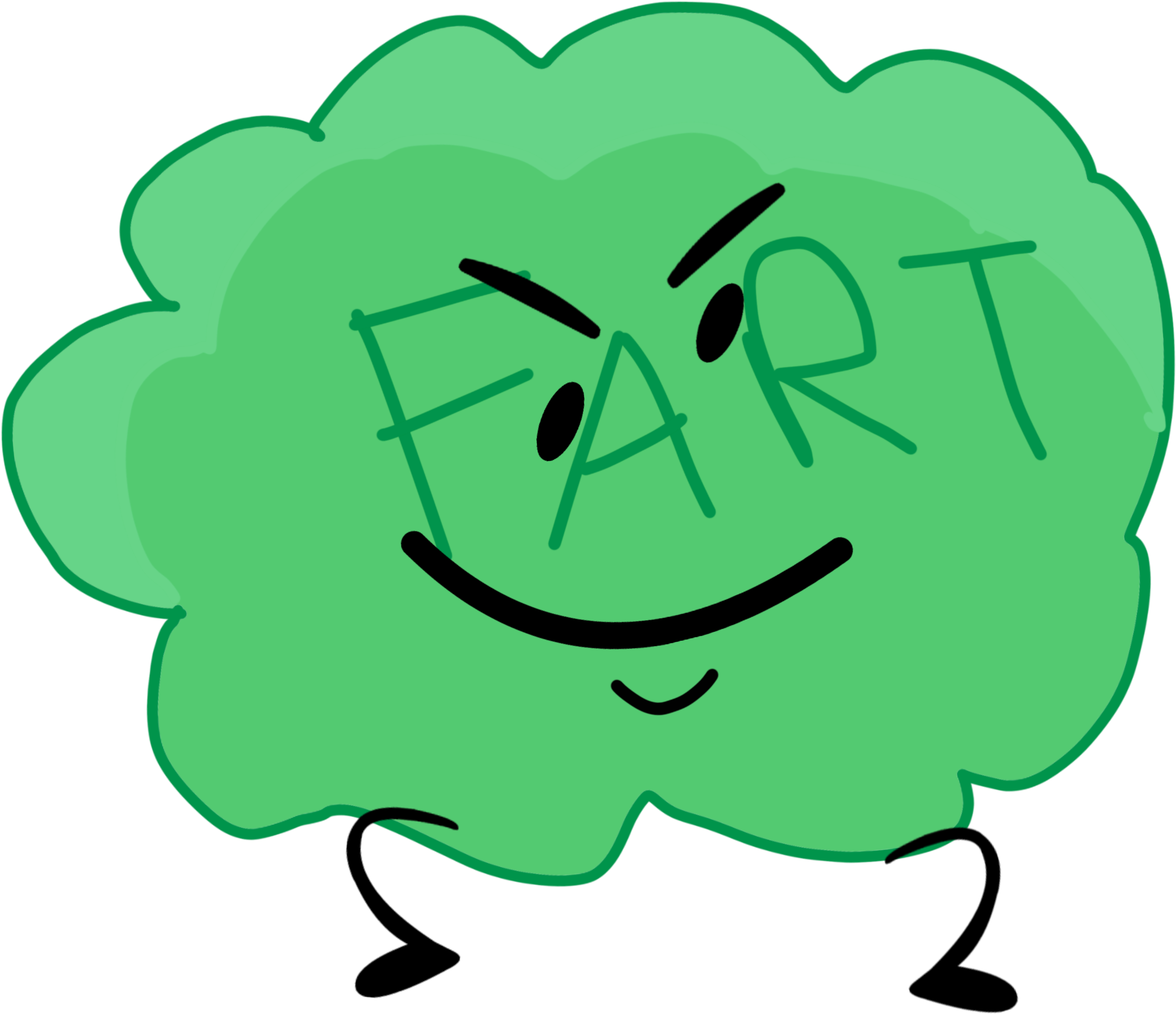 Animated Fart Character