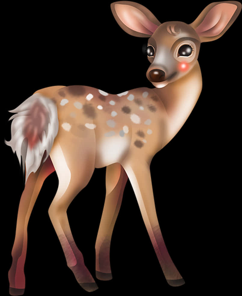 Animated Fawn Illustration