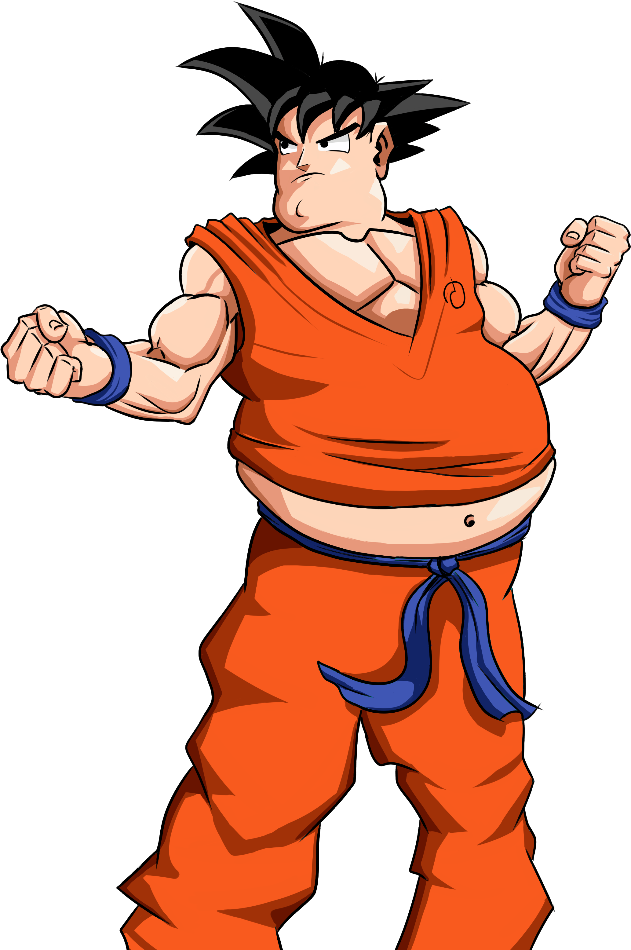 Animated Fighterin Orange Gi