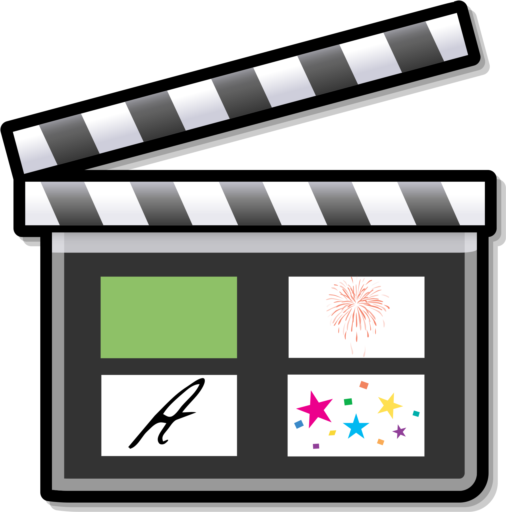 Animated Film Clapperboard