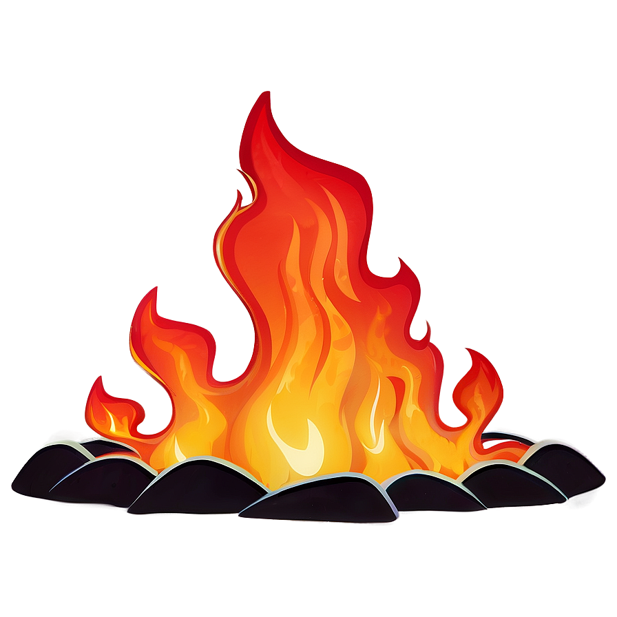 Animated Fire Cartoon Png Tie