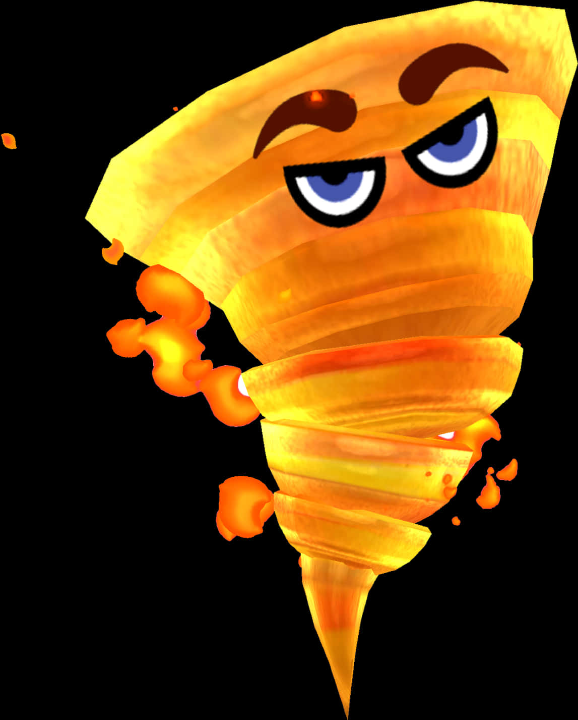 Animated Fire Tornado Character